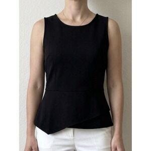 DKNY Peplum Tank‎ Cami Women L/10 Sleeveless Top Career Casual Office Cocktail